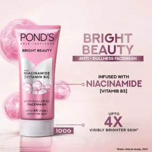 Pond’s Bright Beauty Facewash (Niacinamide)